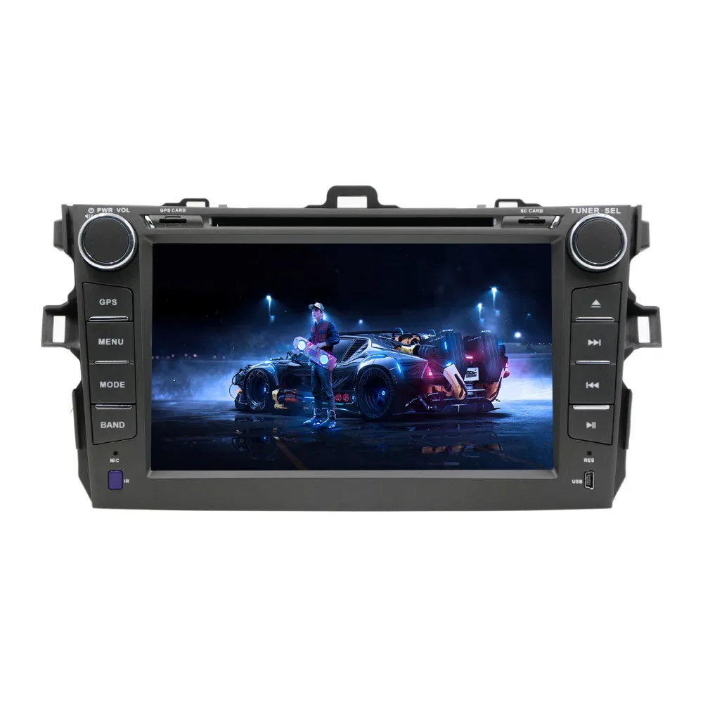 Четырехъядерный 1024*600 2 din Android 10 0 для TOYOTA COROLLA 2001 2006 2007 2008 2009 2010 2011 Автомобильный DVD