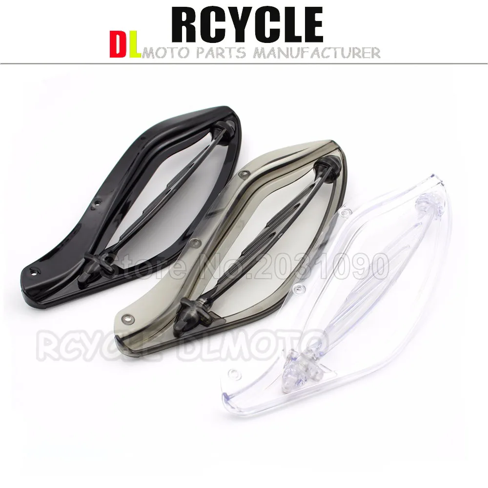 Прозрачные Боковые крылья ветровое стекло дефлекторы воздуха чехол для Touring FLHR