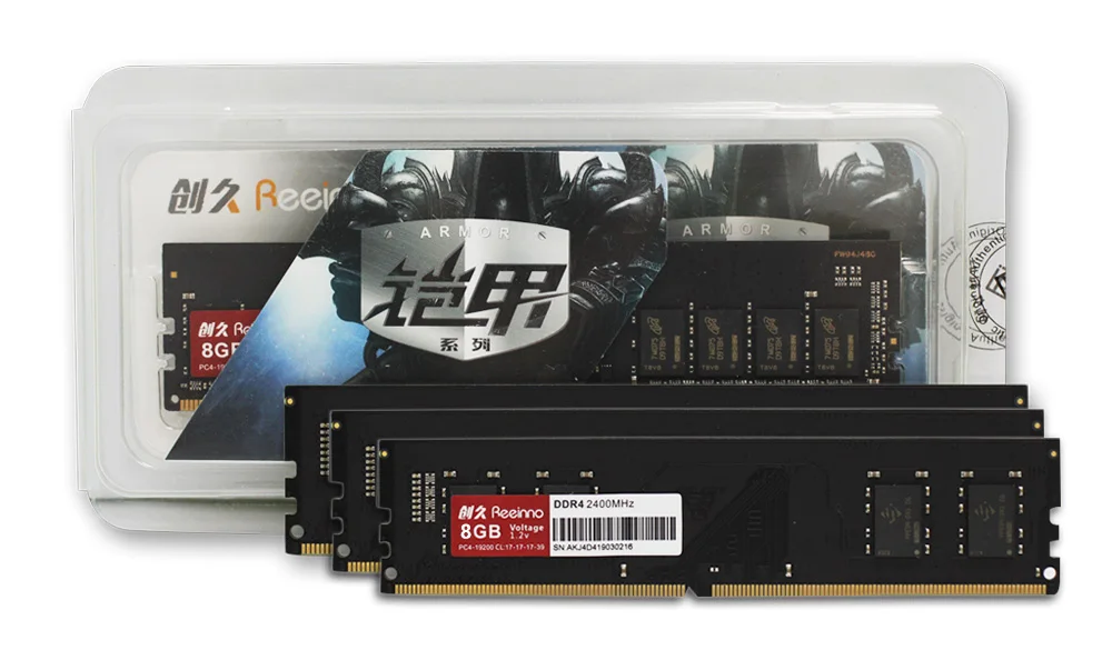 Reeinno оперативная Память DDR4 4 ГБ 8 ГБ 2400 МГц 1,2 в 288pin PC4-19200 17-17-17-39 CL = 17 интерфейс высокоскоростной Одиночный модуль оперативной памяти для рабочего стола