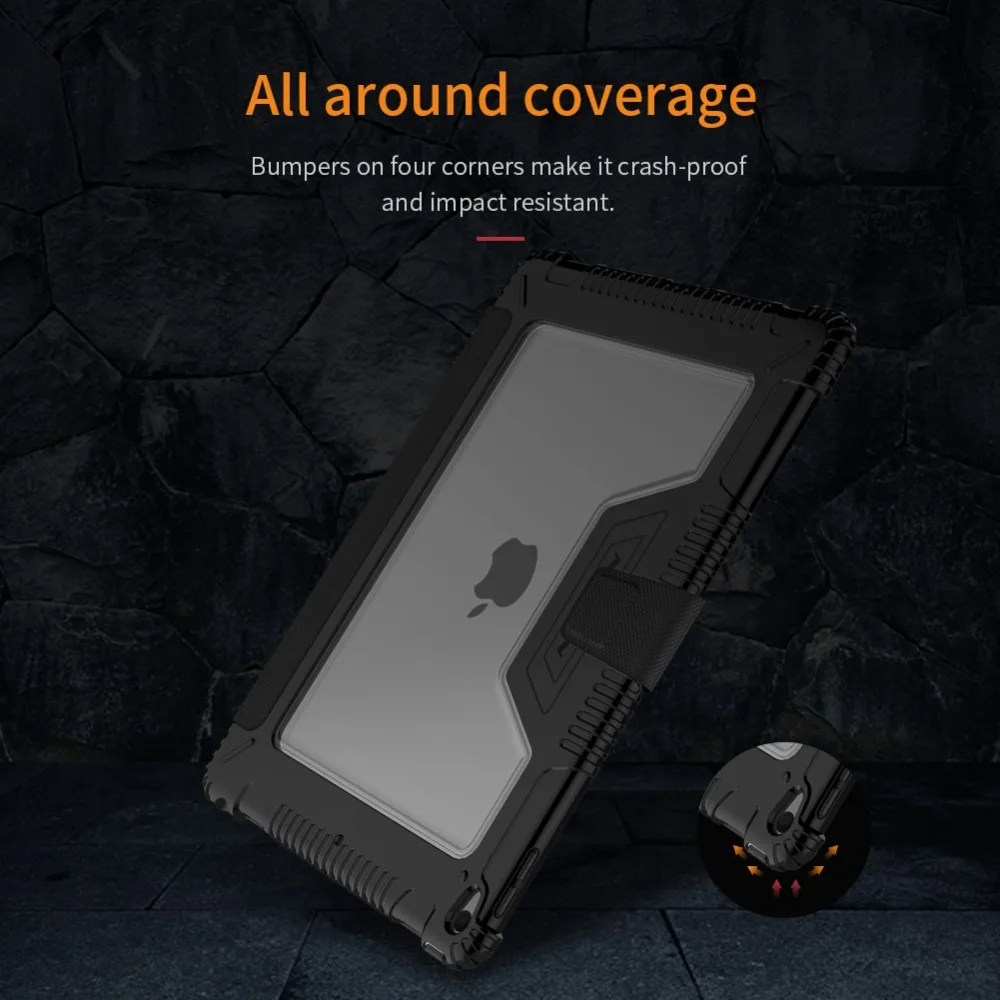 Чехол Бампер NILLKIN для iPad Air 2019/iPad Pro 10 5 2017 Ударопрочный Мягкий тонкий чехол из ТПУ и