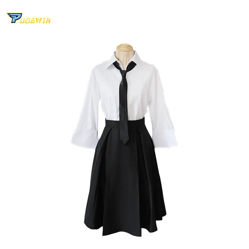 Костюм для косплея Bungo Stray Dogs рубашка юбка галстук перчатки и чулки школьная форма