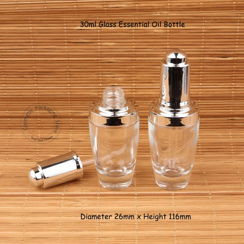 Пустая стеклянная прозрачная бутылка для эфирных масел 5 шт./лот 30 мл с
