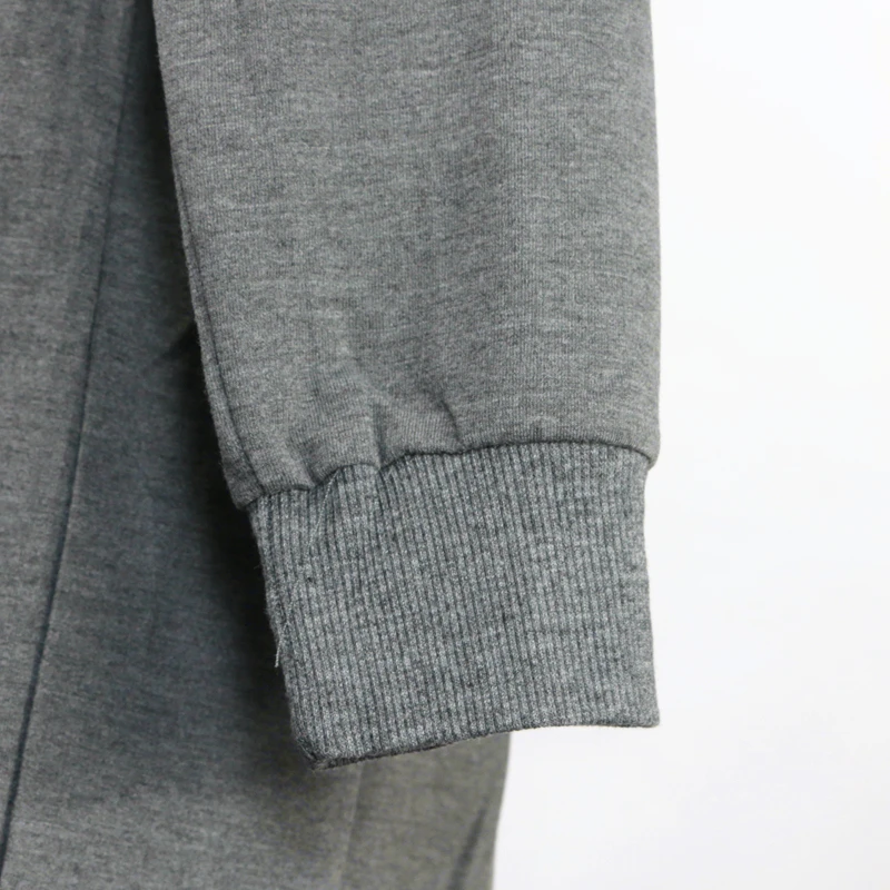 2016 Осень Платье Женщины Личность Молния Длинные Кофты Повседневная О-Образным