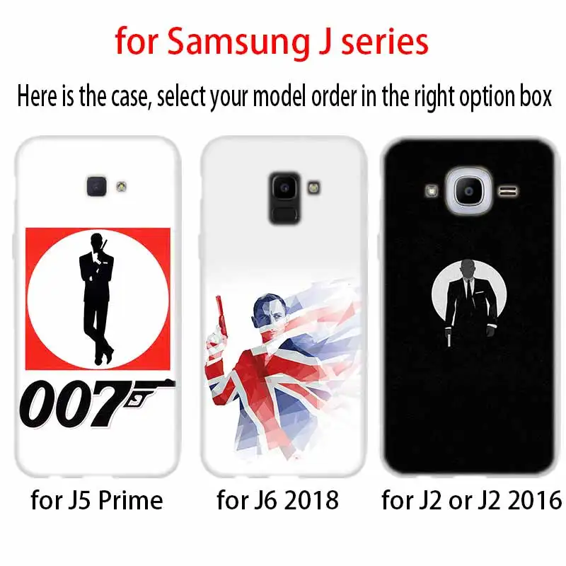 007 призрак Джеймса Бонда Skyfall чехол из термопластика для Samsung Галактики J6 J8 J3 J5 J7 J4