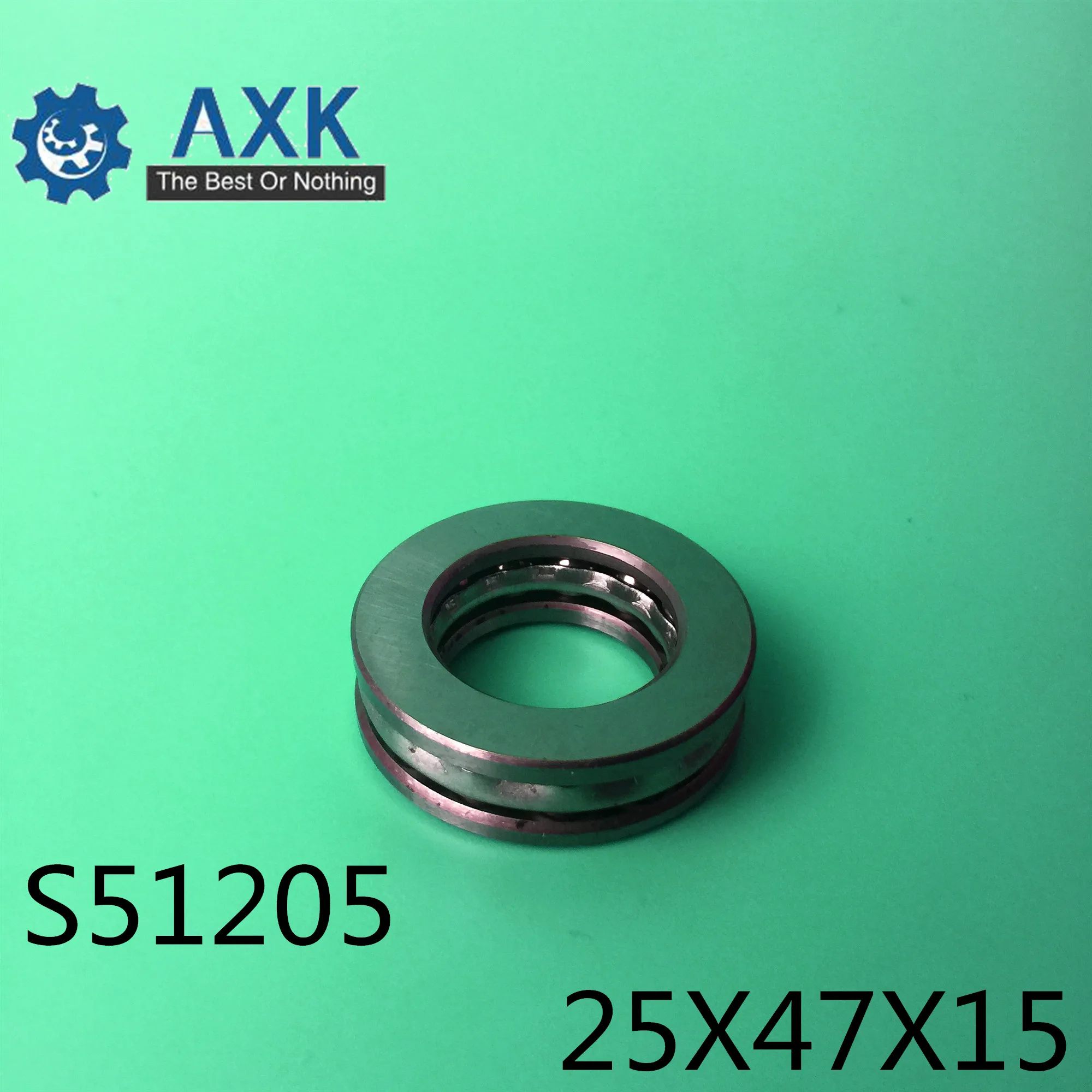 S51205 подшипник 25*47*15 мм (2 шт.) ABEC 1 Нержавеющая сталь тяги S 51205 упорные шариковые