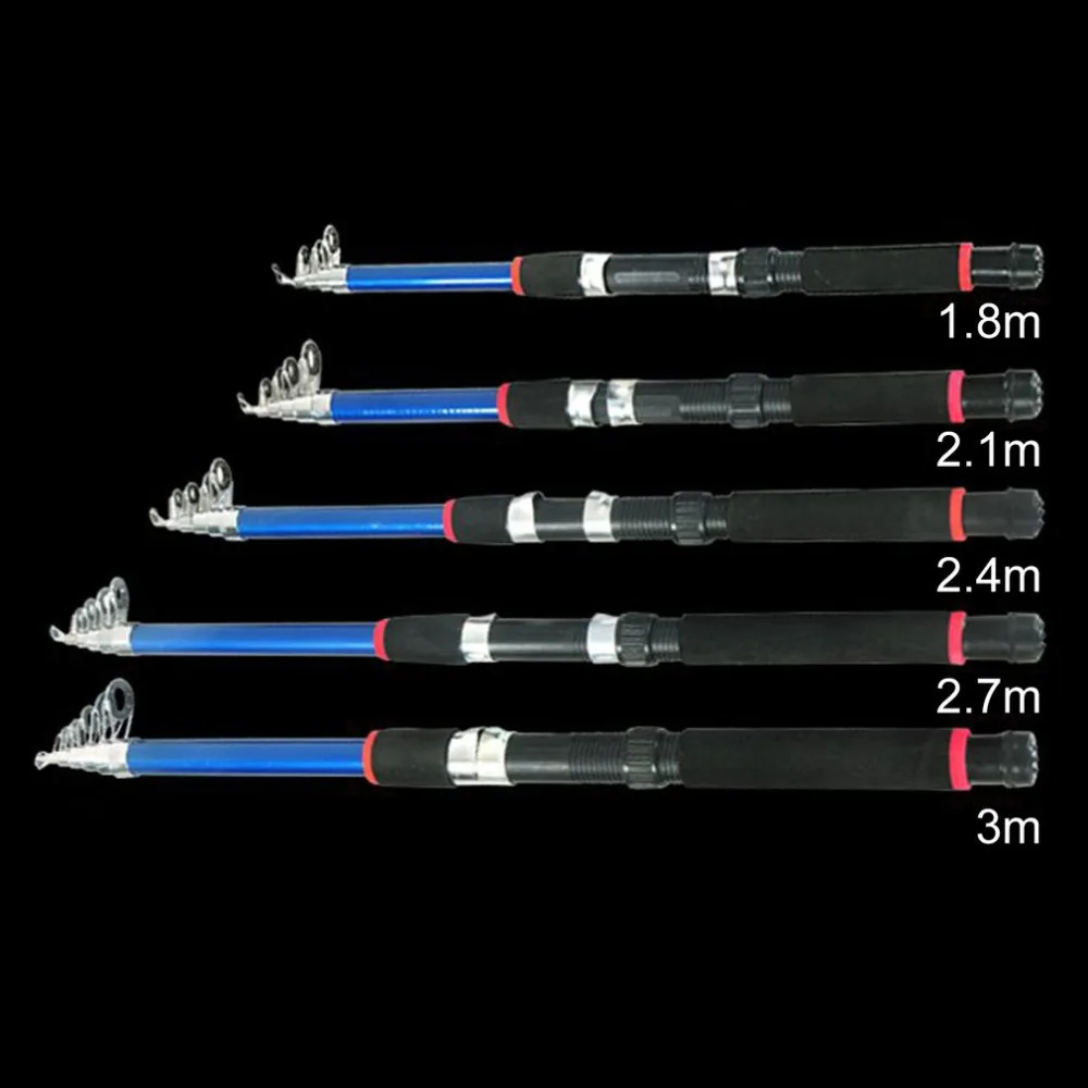 OUTAD 2,4 м/2,7 м/3 м телескопическая удочка из стекловолокна комбинированный набор складных рыболовных удочек с 200 рыболовной катушкой наборы рыболовных инструментов