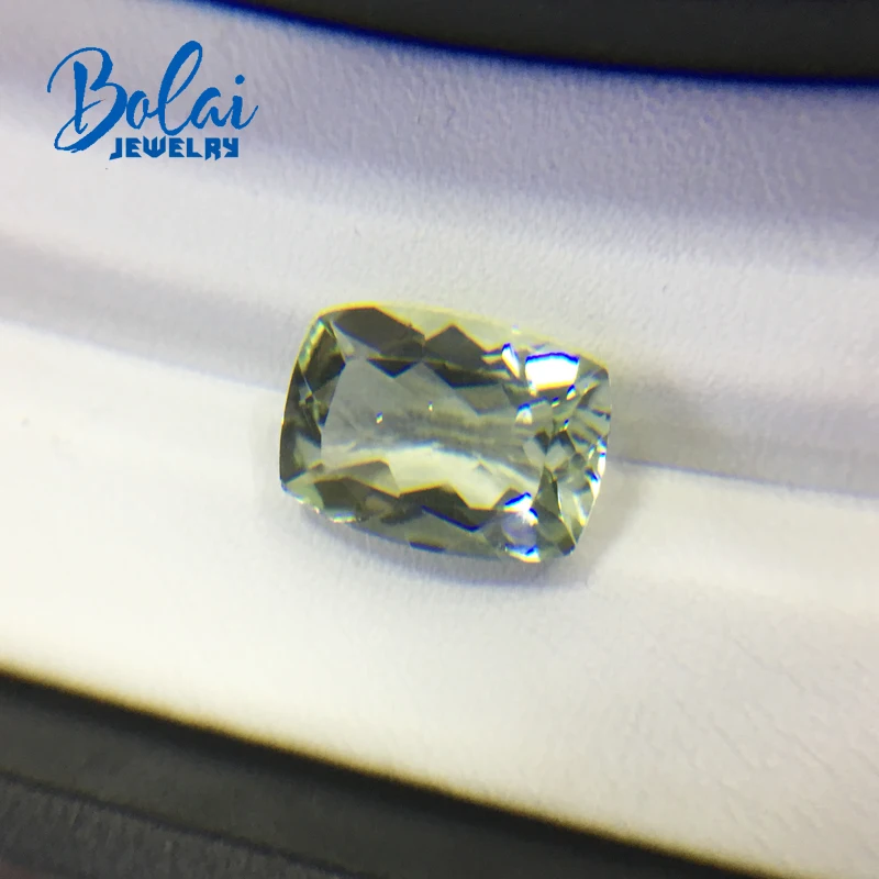 Bolaijewelry натуральный зеленый аметист cu10 * 14 мм 1 шт/5.7ct драгоценный камень