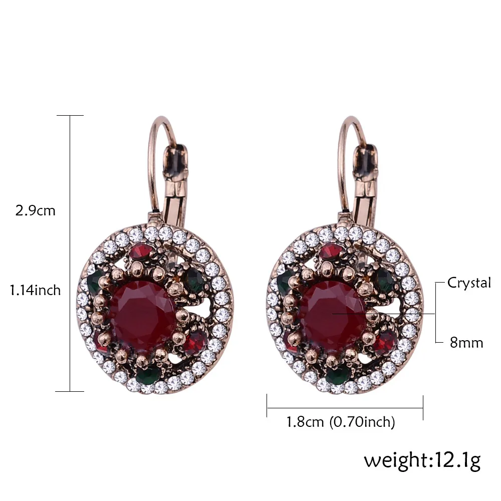 Женские винтажные серьги подвески с эмалью 2017|hanging earrings|vintage flower earringsearrings retro |