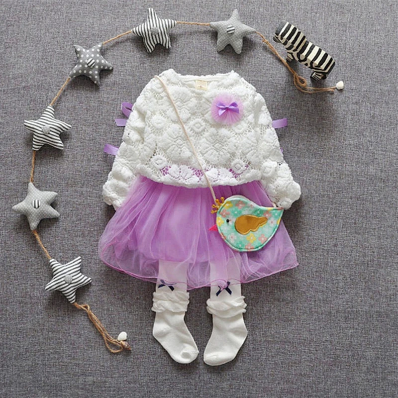 Roupas de bebe/детские кружевные вечерние сетчатые платья-пачки принцессы с цветочным узором для маленьких девочек; милое платье-пачка из двух предметов; vestidos