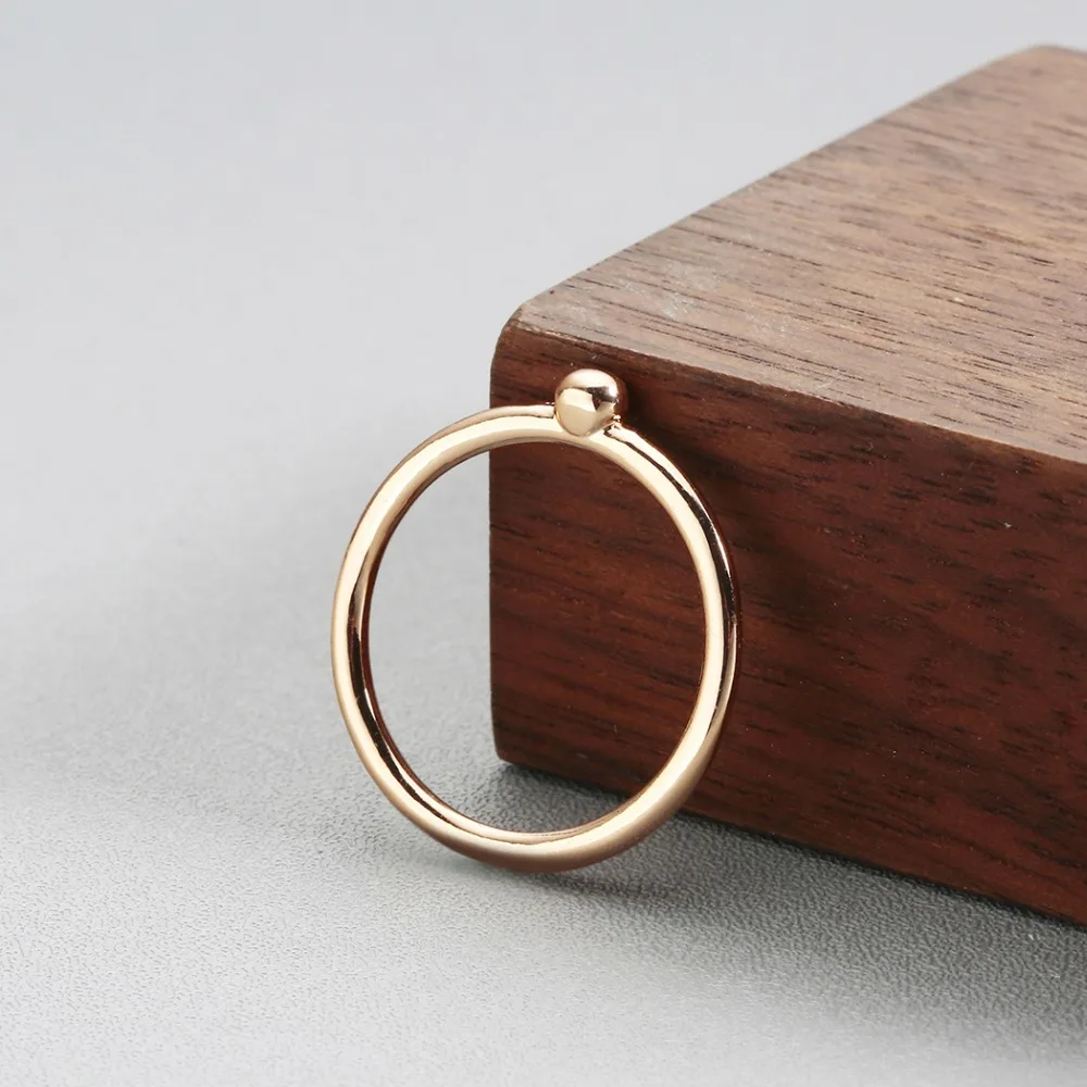 Череда круглый модное простое кольцо для Для женщин классические кольца