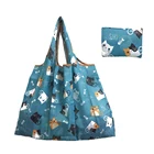 Женская Складная Сумка-тоут, высокое качество, полосатая сумка, сумки многоразового использования для покупок