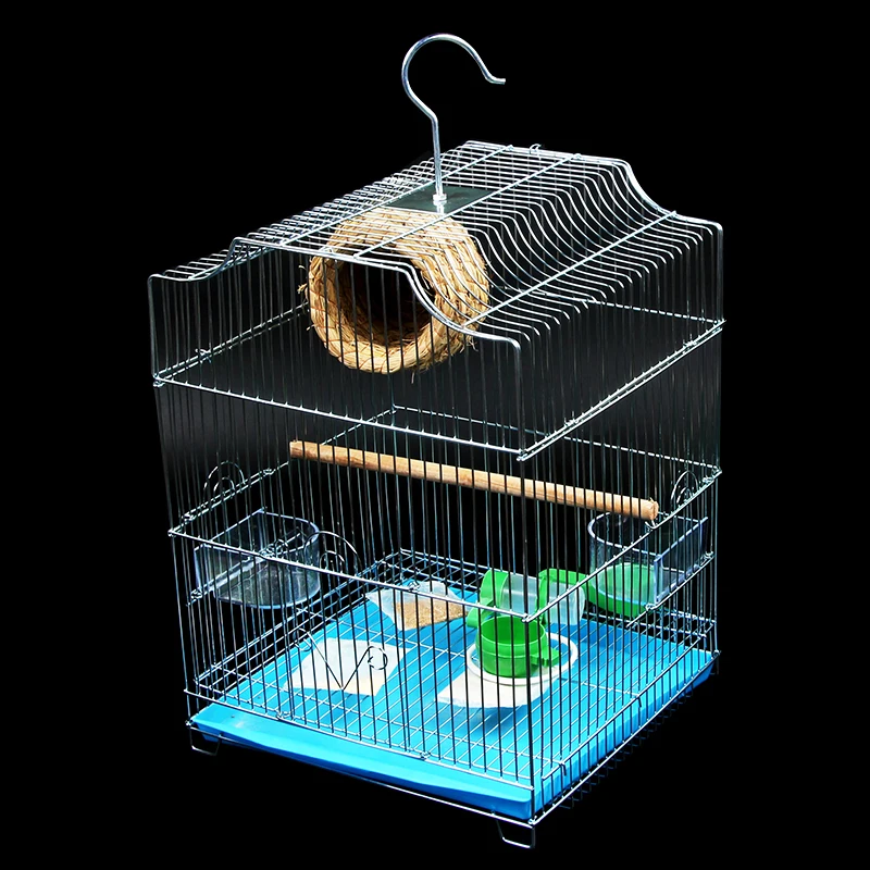Budgerigar клетка из кованого железа 1 шт. нержавеющей стали для большой клетки птиц