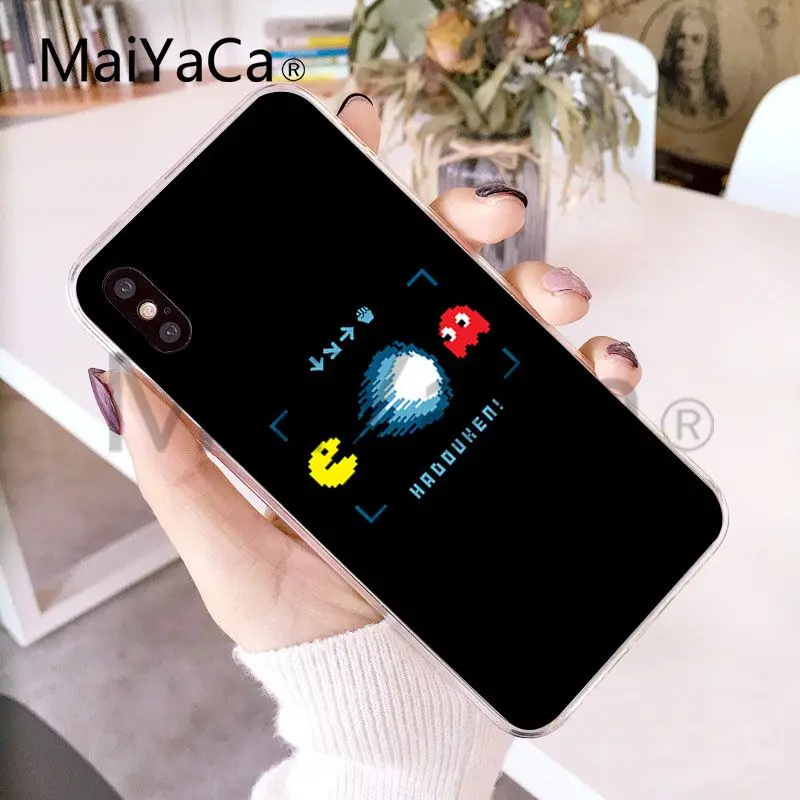 MaiYaCa Pacman Gamer Nerd аксессуары для телефонов Чехол Apple iphone X и 8plus 7 7plus 6s Plus XS XR 5c