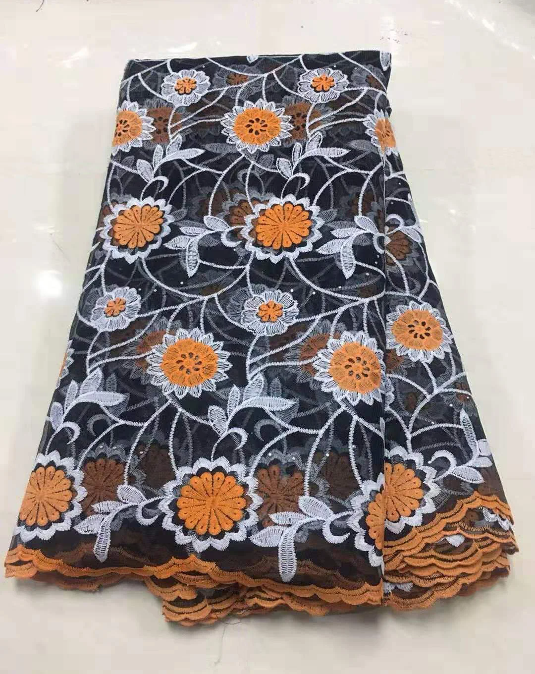 

Best Selling Swiss Voile Laces African Woven Lace Fabric Brown Nigerian French Lace Fabric 2019 High Quality Tulle Lace Fabric