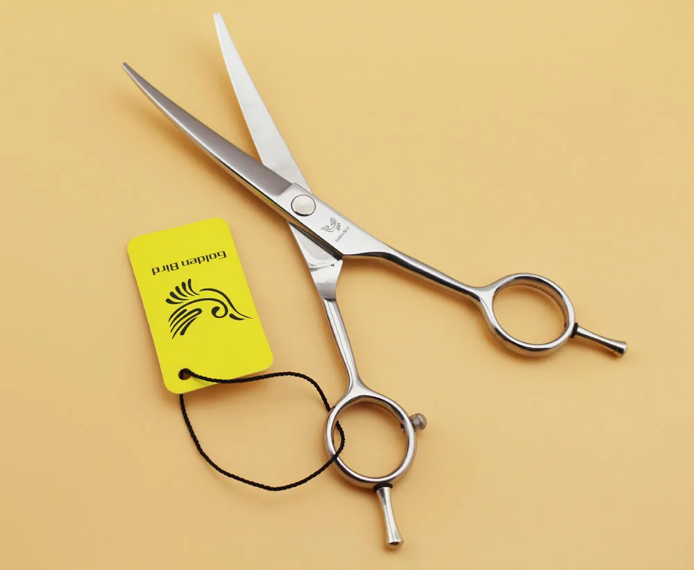 Golden Bird 6 inch Upward Curved Cutting Pet Shears for Dogs Machete Knife Small Curly Cut Dog Repair Left Right hand | Красота и