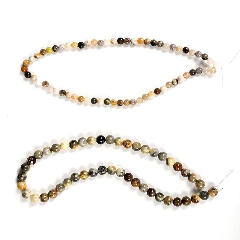 Wholesale natural A+ bamboo leaf 6/8/10mm ball 15 inch necklace / bracelet national style personality crystal stone jewelry | Украшения и