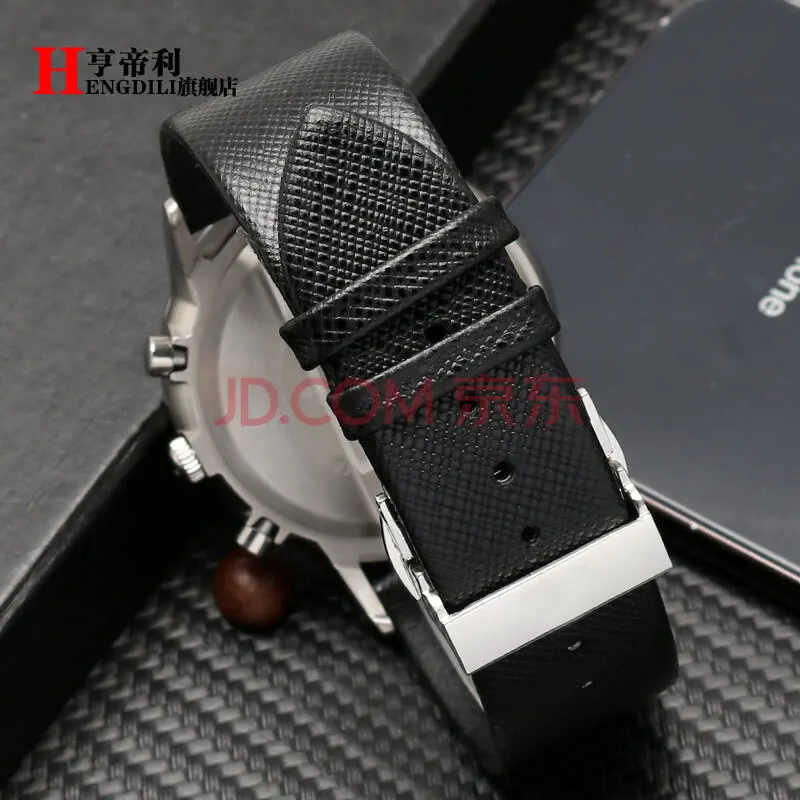 Фото For Ar-mani Strap Men AR1674 1722 1755 0382 Lizard Pattern Watch With Butterfly Clasp Chain Soft Leather 20mm 22mm Watchband №3
