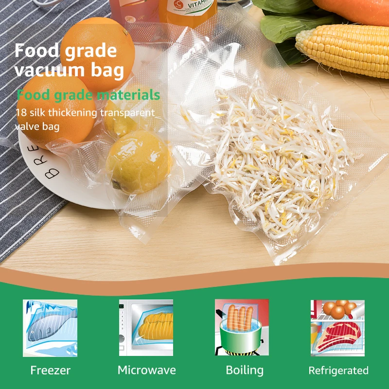Вакуумный упаковщик ANIMORE 15x500 пакеты для хранения продуктов 2 рулона