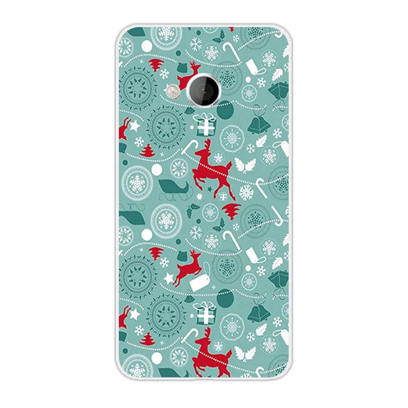 Для HTC U Play силиконовые чехлы из ТПУ для телефона с Рождеством прозрачного ультра