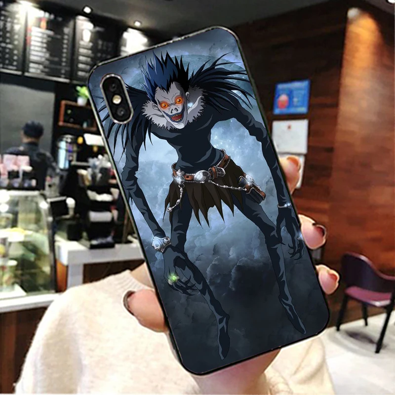 Death Note Ryuk kira TPU Мягкий Черный силиконовый чехол для Apple iPhone 8 7 6 6S Plus X 10 XS Max XR 5 5S