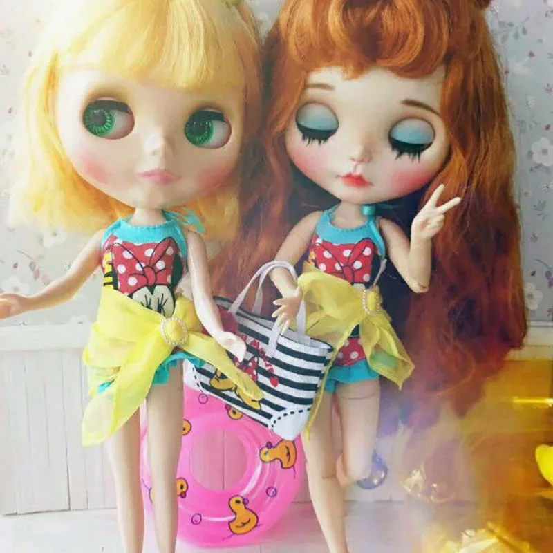 1 комплект мини-купальник + кольцо для плавания набор с уткой и костюмом