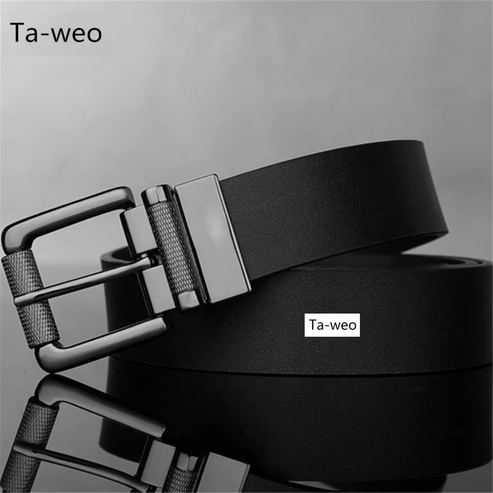 Fashion Leisure Reversible Leather Belt Black Brown High Quality Belts For Men Jeans | Аксессуары для одежды