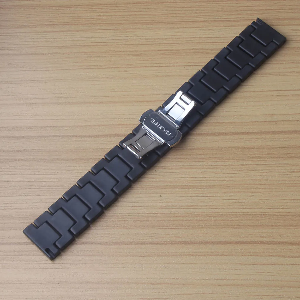 Матовые керамические браслеты для часов ремешок 18 20 22 мм шлифовальный корпус с