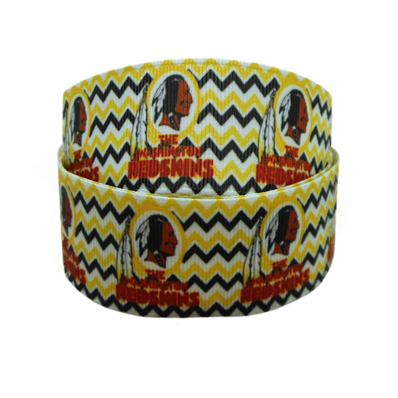[IuBuFiGo] 10Y 7/" персонажи печатных Grosgrain ленты 22 мм спортивные ленты знак команды ленты X2307 - Цвет: 1