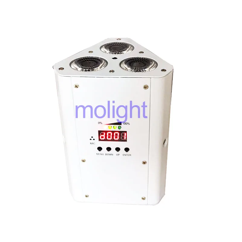 Беспроводной dmx Up светильник s 3*18w DMX512 управление Питание от батареи светодиодный