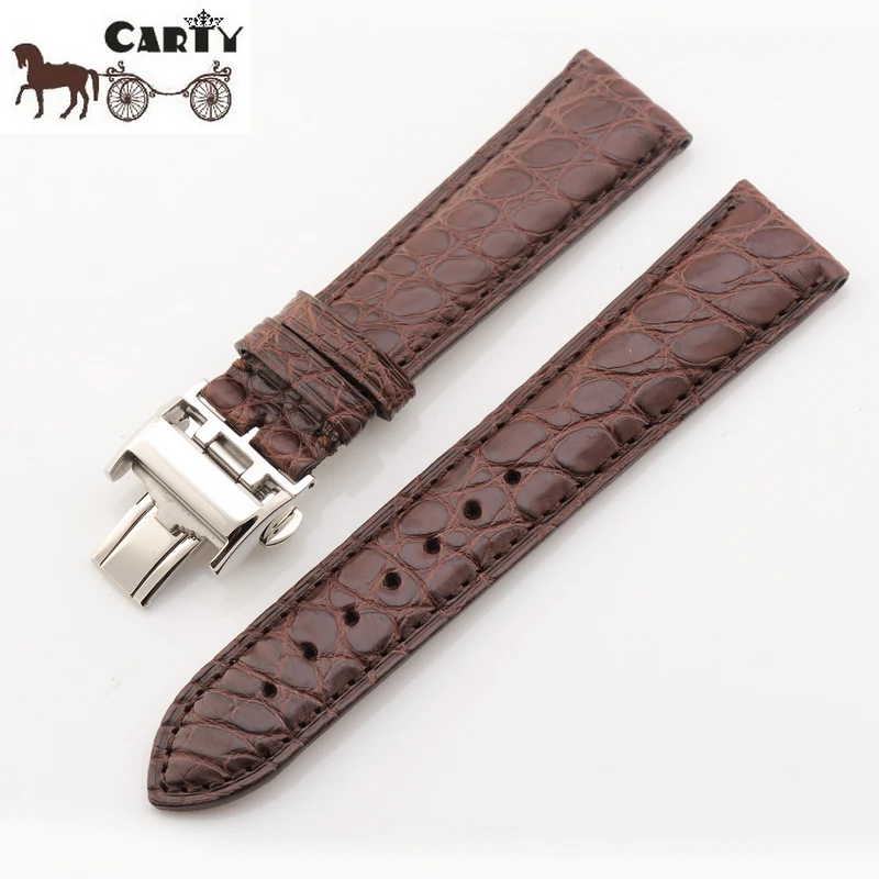 Ремешок для часов Carty из кожи аллигатора ремешок Master Коллекция Hydroconquest 18-23 мм