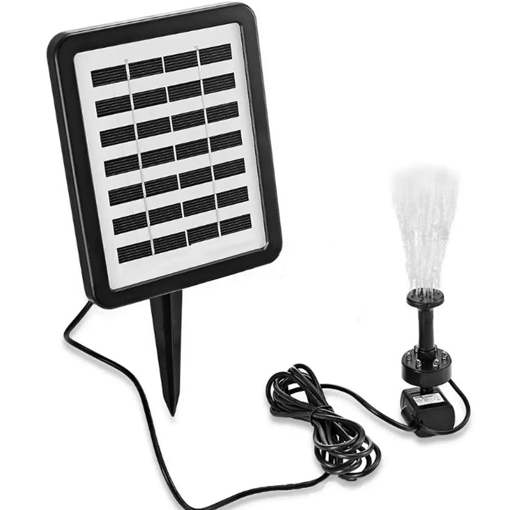 Светодиодный фонтан на солнечных батареях комплект вода птица ванна ультра