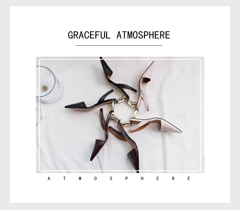 2019 модные летние босоножки с острым носком ботинки массивным каблуком из