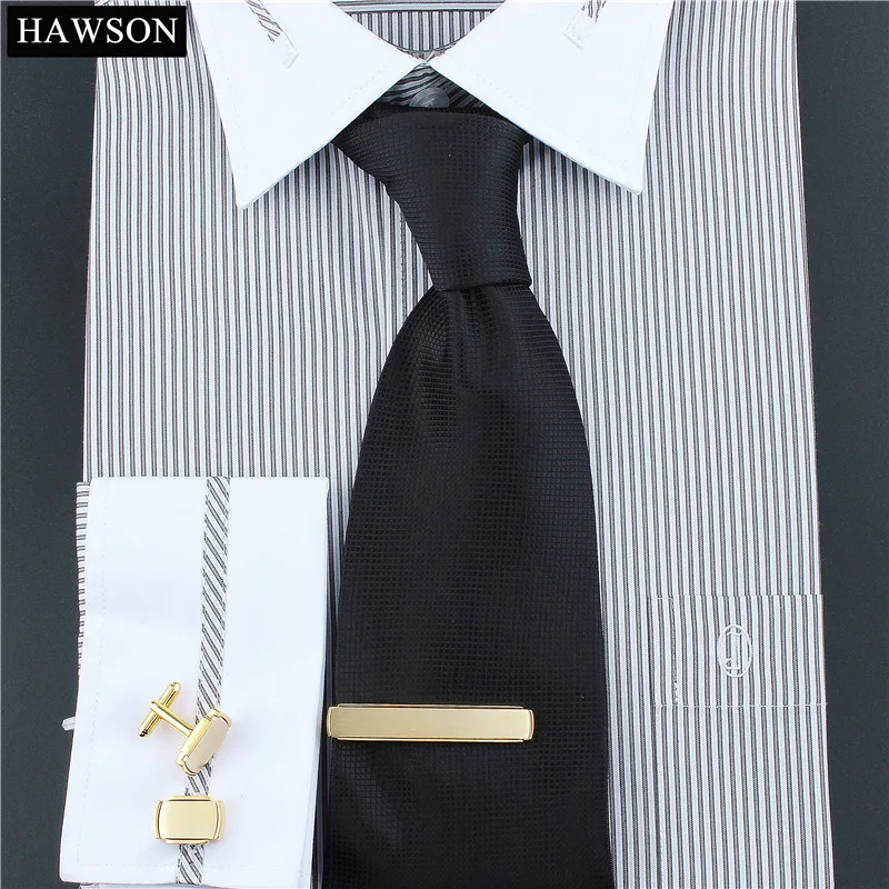 Набор запонок для галстука мужчин золотистый матовый зажим 2 17 дюйма|tie bar set|tie clip