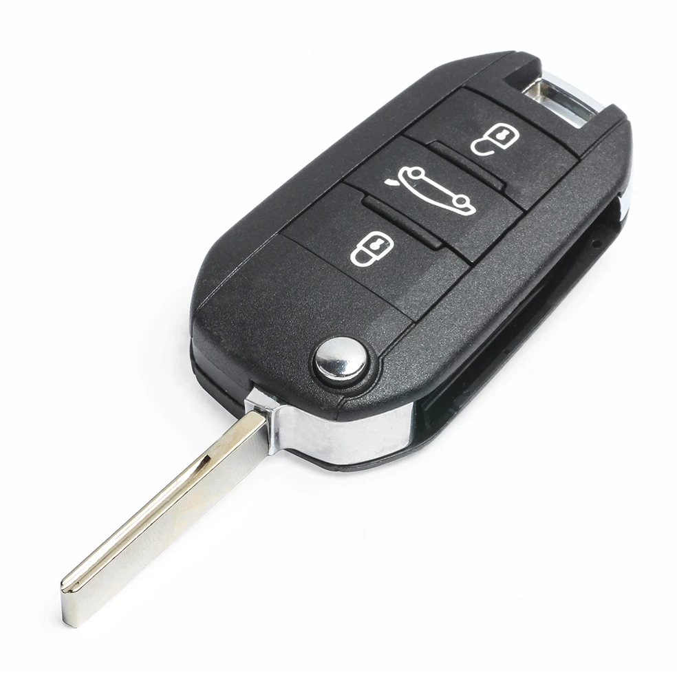 KEYECU флип ключ дистанционный брелок от машины 3B 433 МГц ID46 для Peugeot 208 308 508 3008 5008|Ключ
