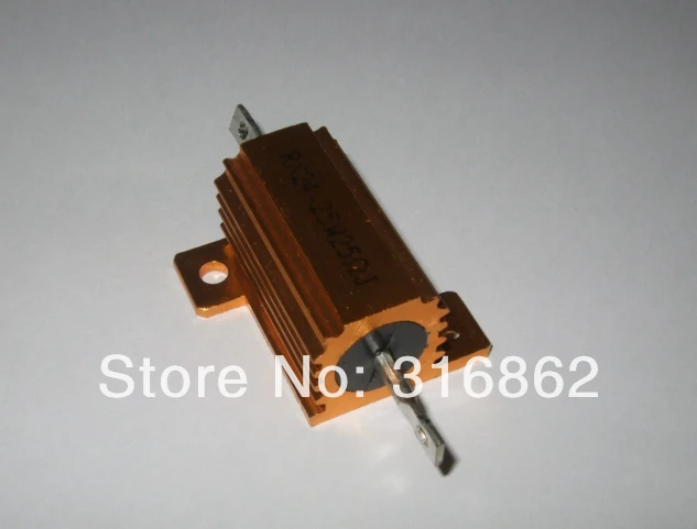 LED Load Resistor RX24 25W 20R 20OHM 10PCS/LOT Watt Power Metal Shell Case Wirewound Free Shipping Освещение