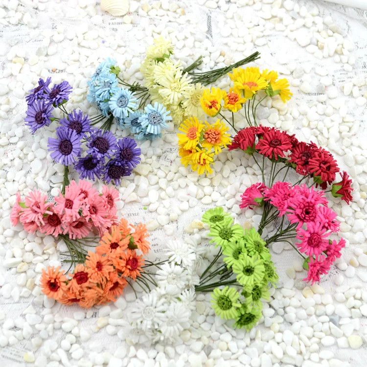 Искусственные цветы поддельные для моделирования Шелковый цветок Гербера букет