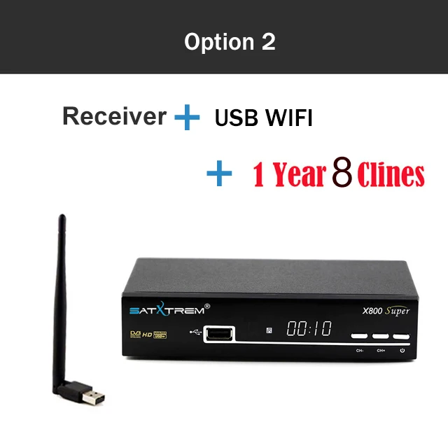 n WIFI n CCCAM Спутниковый ТВ приемник X800 супер DVB-S2 Full HD 1080P рецептор+ USB Wifi 1 год камера Португалия Испания Италия польский ТВ - Цвет: n WIFI n CCCAM