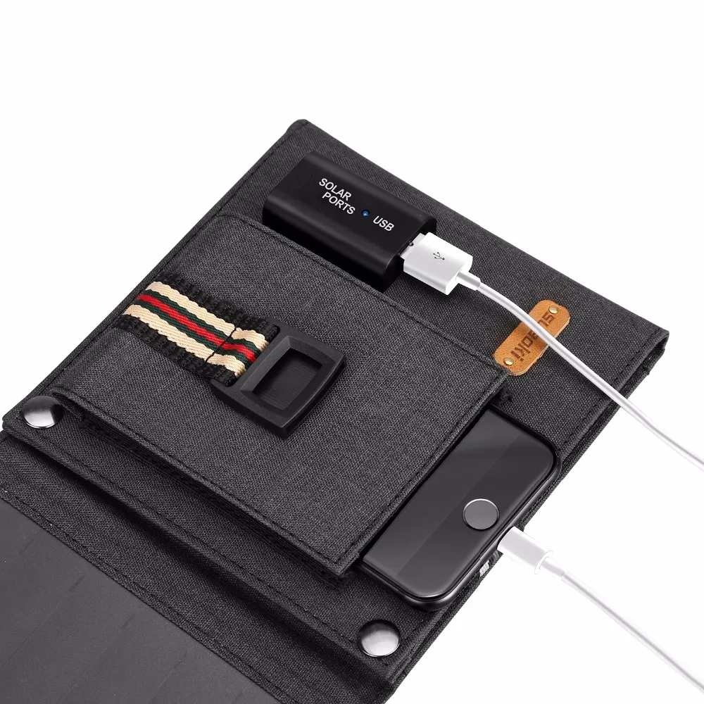 Солнечное зарядное устройство Suaoki 14W 5V 2.1A USB выходное портативные солнечные