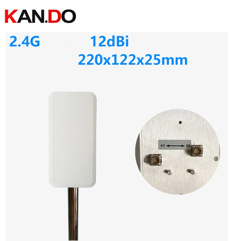 

ISM 2.4G Dual Polarization 12dbi N-K 2.4GHz WiFi Antenna 2.4G Panel Wireless Image Transmission 2400-2500mhz