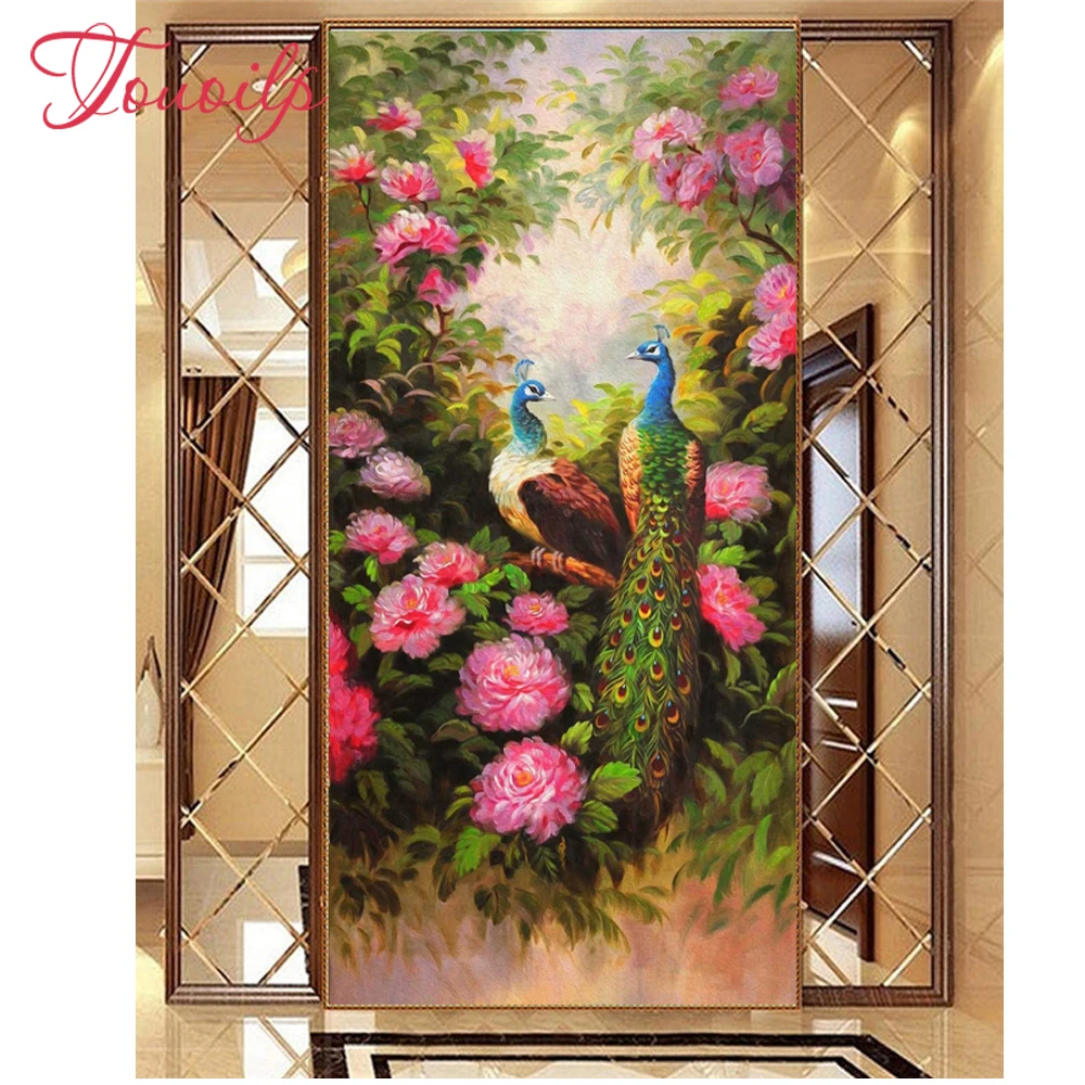 Алмазная 5D Вышивка сделай сам картина павлина домашний декор полный набор для