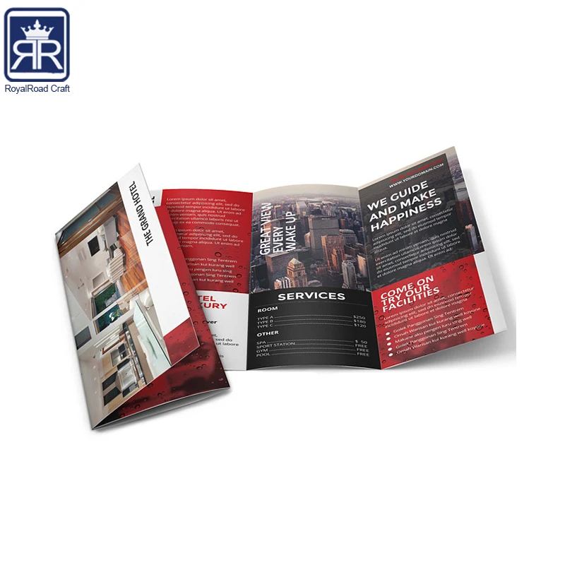 Hottest printing leaflet brochure and flyer booklet printing in China 