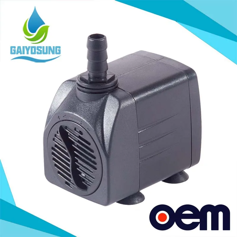 OEM AC 220 В 25 Вт 400GPH погружной насос фонтан мини водяной с 4.9ft Мощность шнур 2 насадки