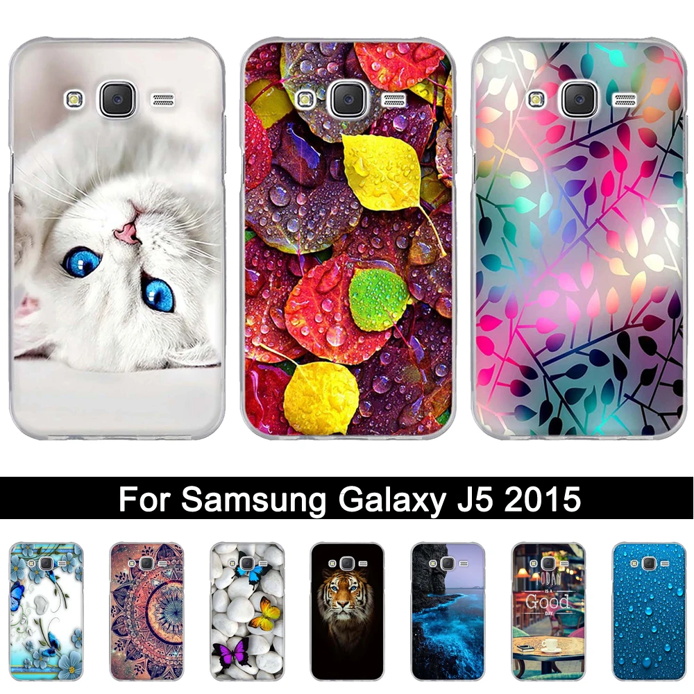 Чехол с принтом для Samsung Galaxy J5 2015 Силиконовые мягкие чехлы из ТПУ задней панели