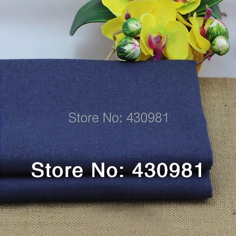 100*140 см темно синяя льняная хлопковая обивка одежда stoffen|fabric novelty|linen dress fabriclinen weave |