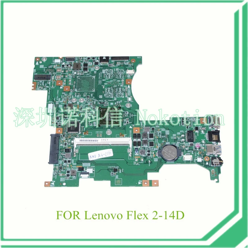 NOKOTION LF145M MB 13287-1 448.00Y02.0011 For lenovo FLEX 2-14D Laptop motherboard A6-6310 CPU