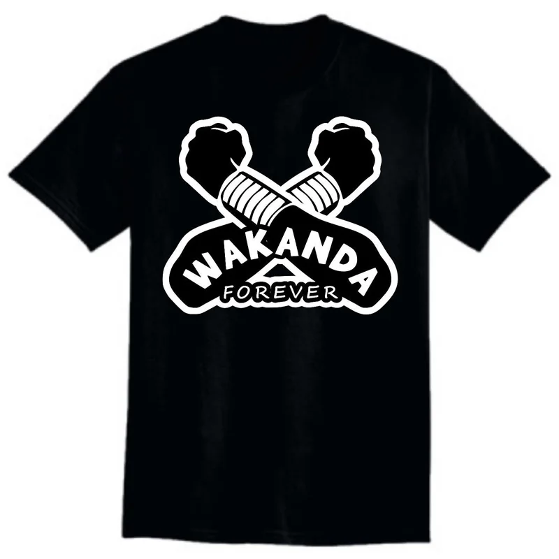 Прямиком Из Wakanda футболка Черная пантера рубашка Для мужчин женщин майка горячей