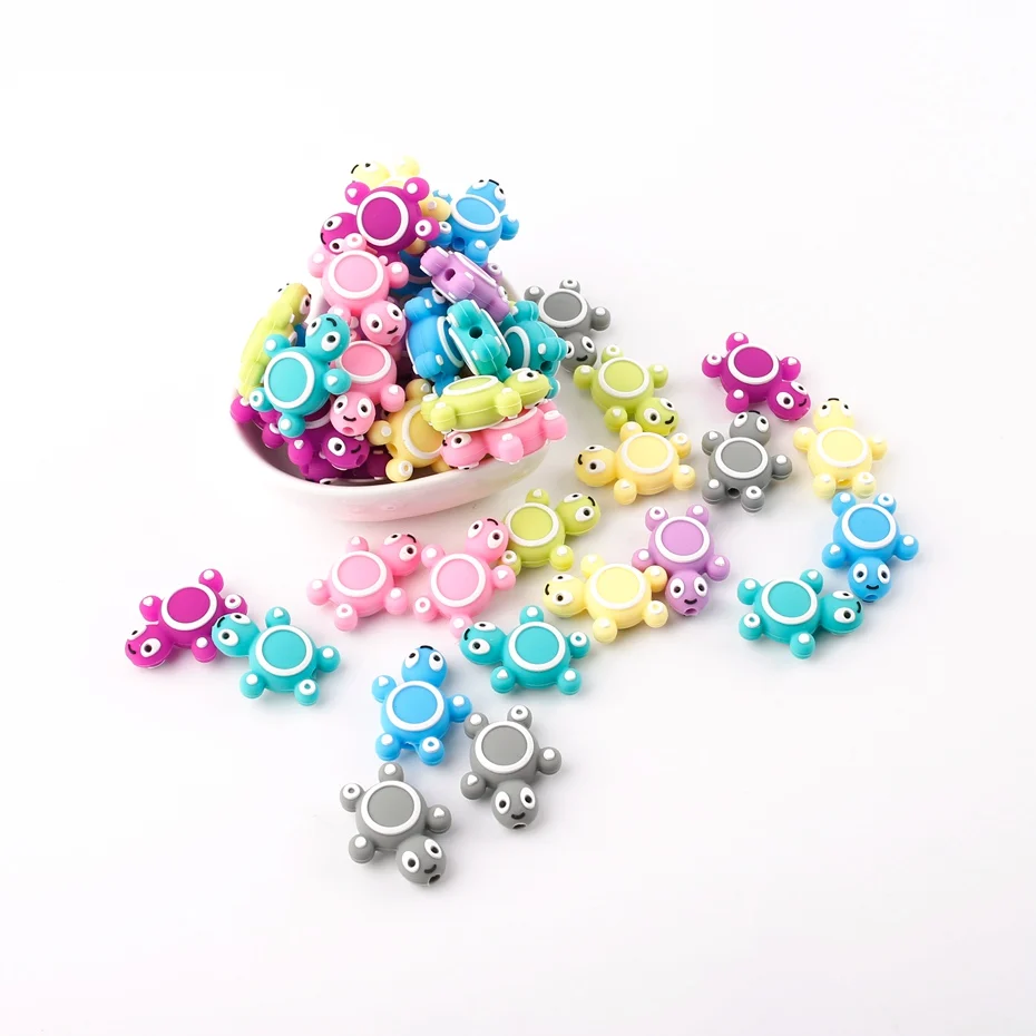 Mordeduras de silicona para morder, mordedor colgante de silicona para el hogar, joyer&iacute;a para morder de beb&eacute;, 6 unidades-4