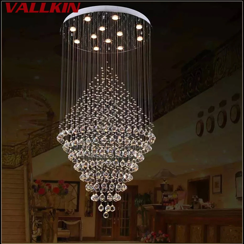 Modern Crystal Chandelier Lighting Luxury Chandeliers Lamp Hanging Light Lustres De Cristal Hotel Suspension Lamps | Освещение