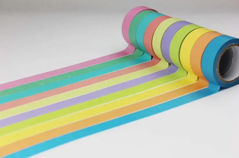 Однотонная лента для маскировки 15 мм * 10 м Васи цветов DIY Deco|washi tape|masking tapewashi tape |