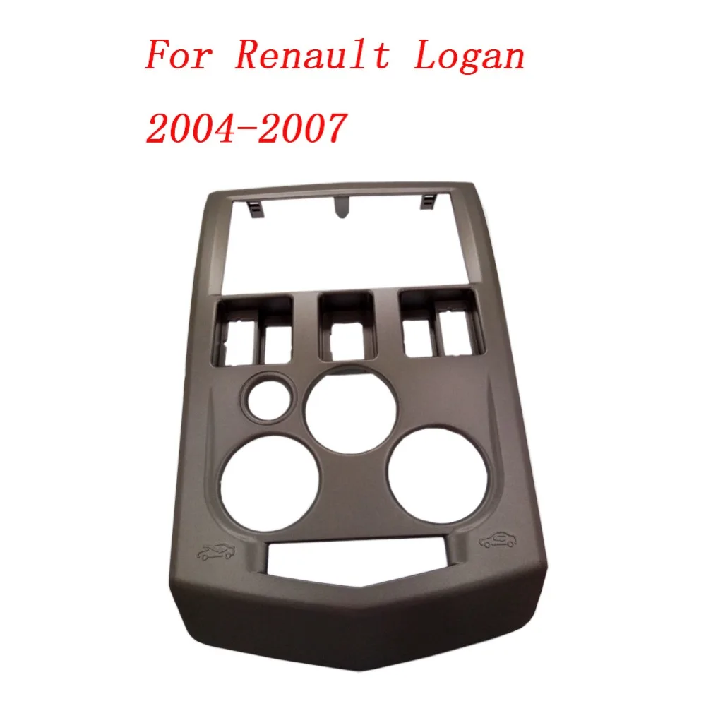 Двойной Дин Радио DVD стерео панель монтажная рамка Dash установка фасции для Renault Logan Dacia 2004-2007 комплект отделки ободок